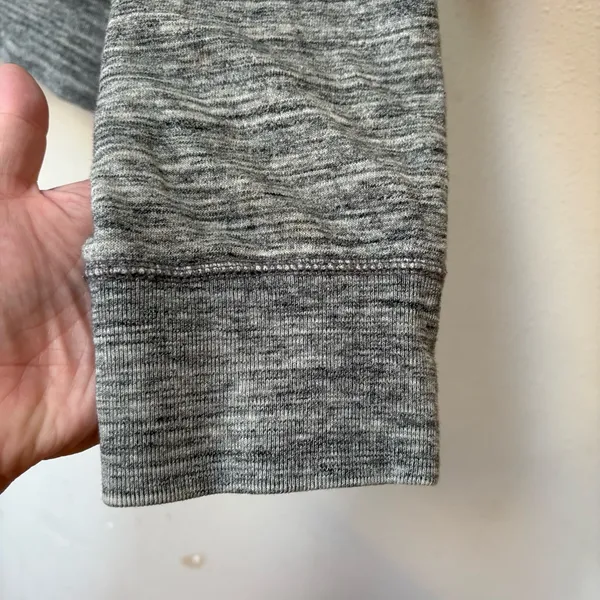 GAP XXL Gray Logo Zip Hoodie Oversized Y2K 90s Full Zip Sweatshirt - Image 4