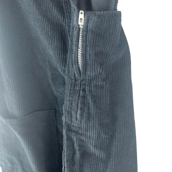 Unban Outfitters BDG Black Corduroy Overalls adjustable strap Front Pocket S - Image 4