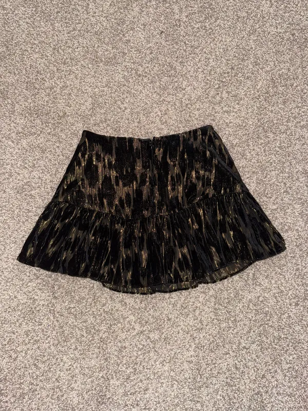 DO+BE Black and gold mini skirt - Image 2