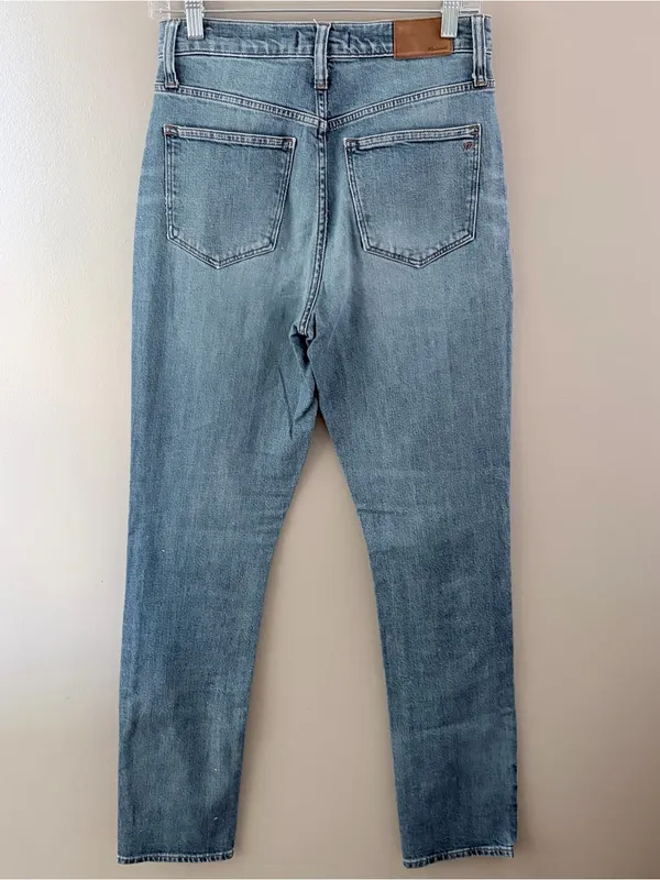 Madewell High-Rise Slim Boyjean Light Wash Denim Jeans Size 26 Tall - Image 2