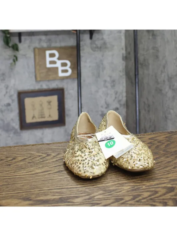 NWT A New Day Womens Sammie Ballet Flats 94685491 Gold Yellow 10M - Image 4