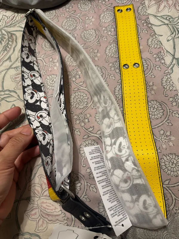 Disney Parks Mickey Mouse Convertible Bag Strap Disney Pins Gear | NWT - Image 5