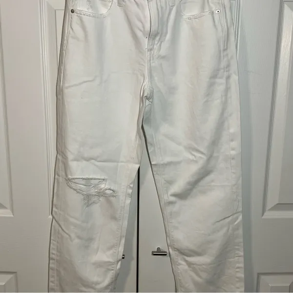 American Eagle white baggy jeans size - Image 3