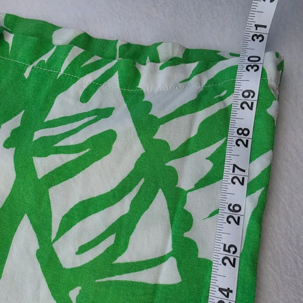 Lilly Pulitzer for Target Green Tropical Palm Leaf Wide Leg Beach Pants XXL - Image 11