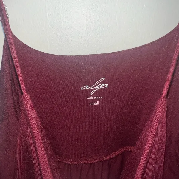Alya Maroon Halter Dress - Image 2