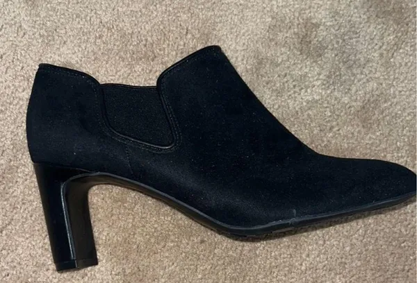 Women’s Black Heeled Booties - Image 2