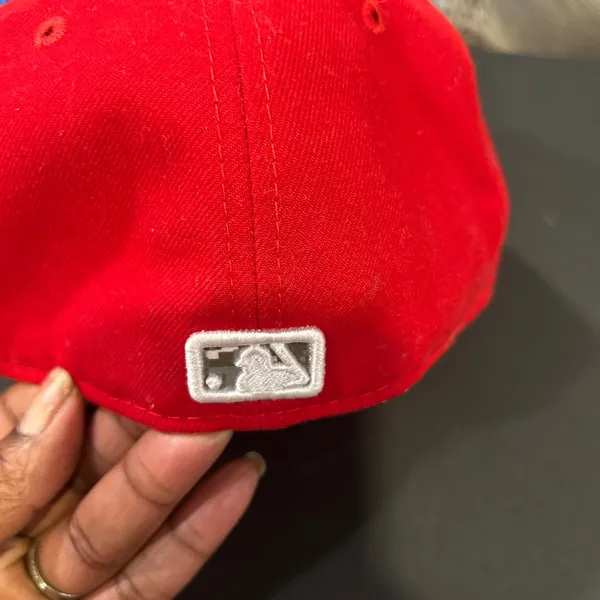 New Era Red and Blue Phillies Hat - Image 4