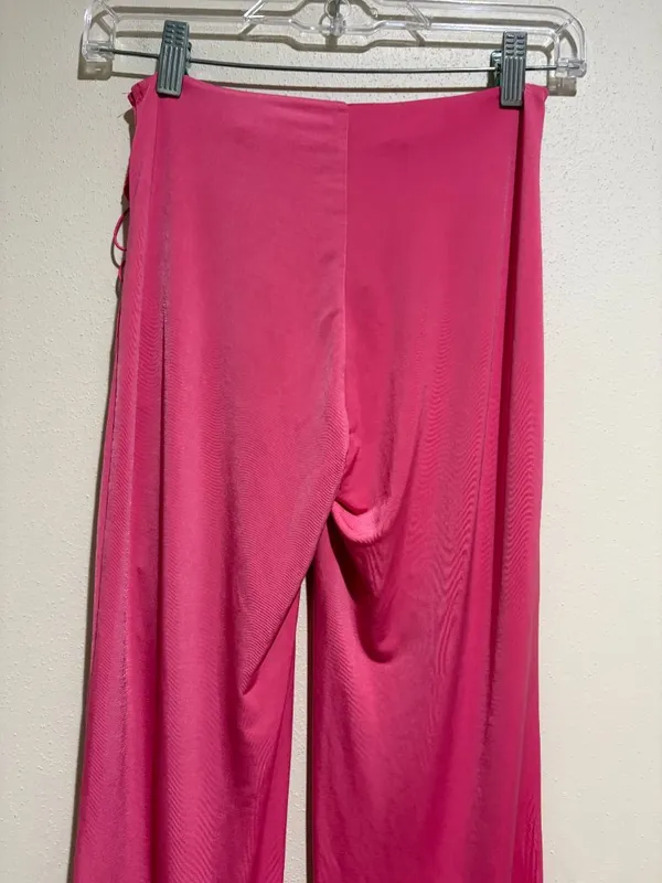 I.AM.GIA Nyx Hot Pink Lace Up Flare Pants - Image 9