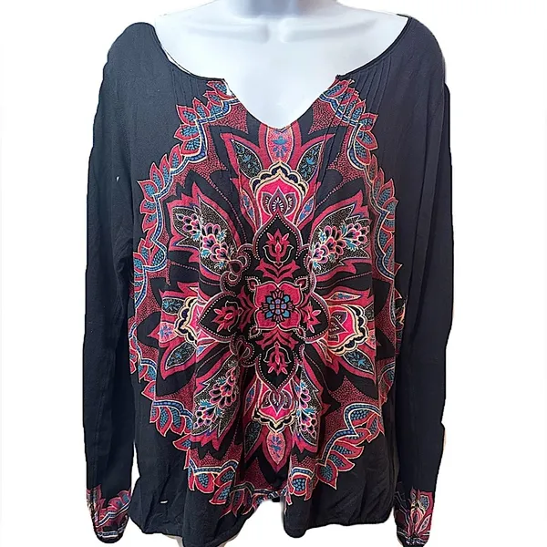 Lucky Brand Women's Boho Top Size‎ XL - Image 5