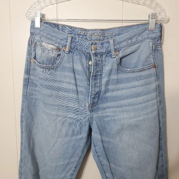 American eagle jeans high rise girlfriend blue size 6 - Image 2