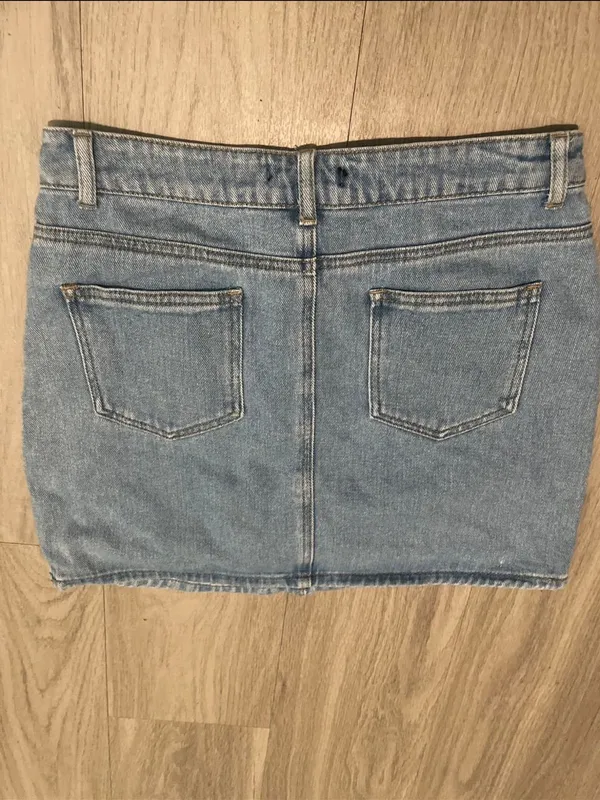 Forever 21 Light Blue Denim Mini Skirt - Image 3