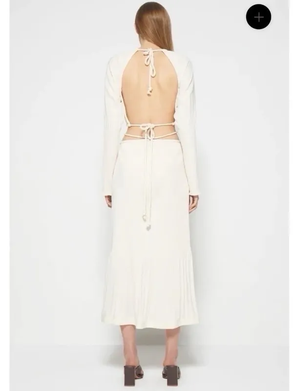 NEW Jonathan Simkhai Women’s Mia Plisse Skirt Sandstone - Image 7
