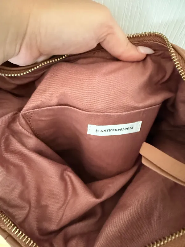 Anthropologie Purse Leather Brown - Image 2