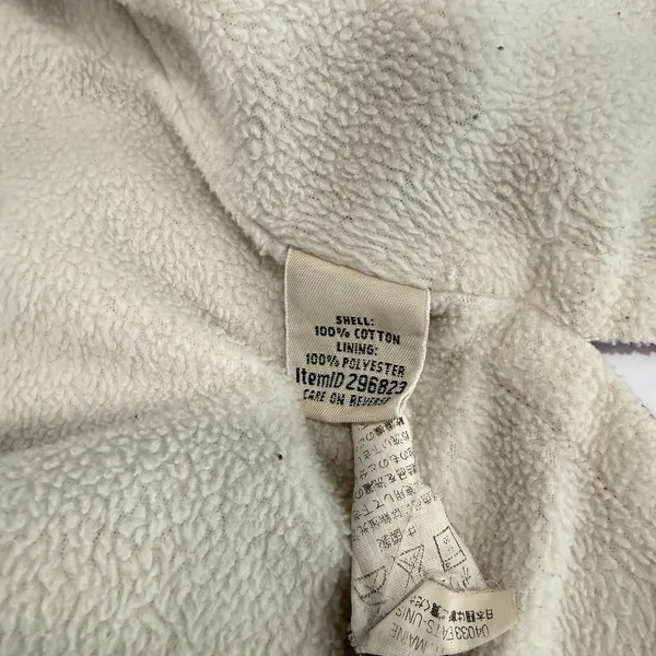 LL Bean Red Buffalo Plaid Fleece Lined‎ Flannel Hooded Shirt Jacket Shacket XS - Image 11