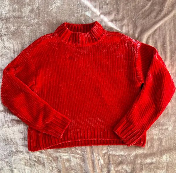 Chenille Mock Neck Sweater - Image 2