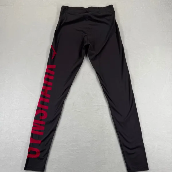 Gymshark Womens Small Gray Sheer Pink Graphic Logo Athletic‎ Yoga Leggings Pants - Image 9