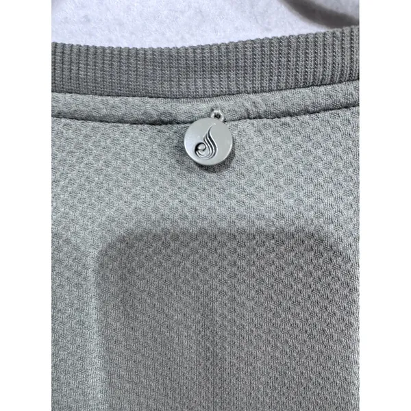 Ryderwear Women S Green Sweatshirt Cropped Long Sleeve‎ Raglan - Image 3