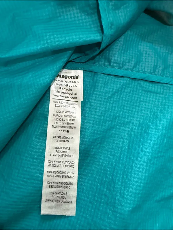 Patagonia Houdini Stash 1/2 Zip Pullover XS Windbreaker NWT Colorblock - Image 6