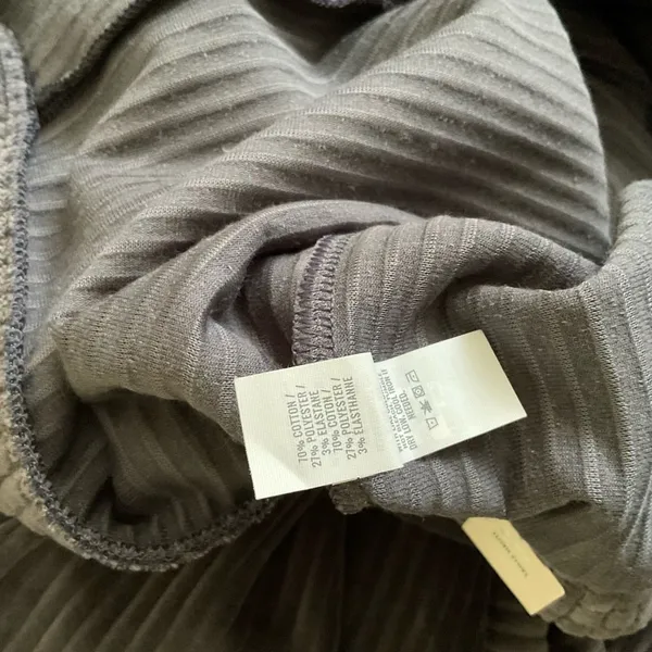 Aerie Ribbed‎ Knit Flare Leg Soft Legging Pants Size Large - Image 4
