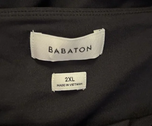 Babaton Aritzia Bodysuit Womens 2XL Black Snap Button Thong One Piece - Image 7