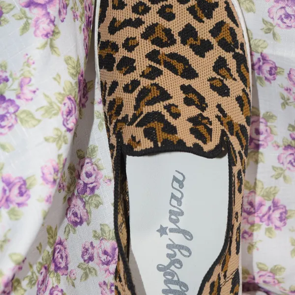 Gypsy Jazz Leopard Print Slip-On Canvas Sneakers/Loafers, sz 10 - Image 6