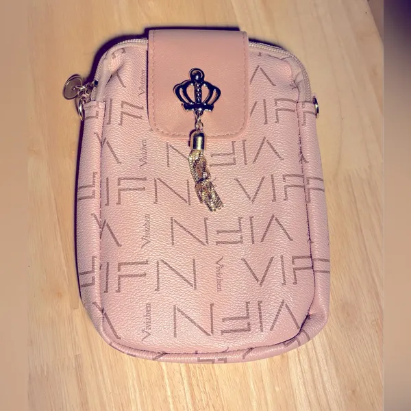 NEW Cute pink travel strolling crossbody purse bag - Image 2