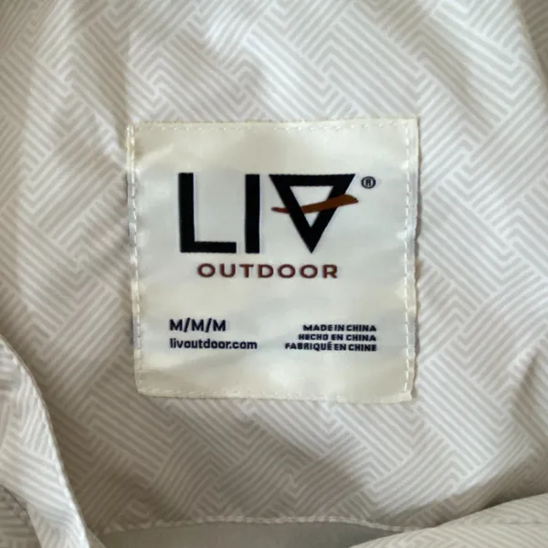 Buckle Liv Outdoor Nimbus Birch Geo Hooded Mesh Lined Water Resistant Travel Jacket M - Image 4