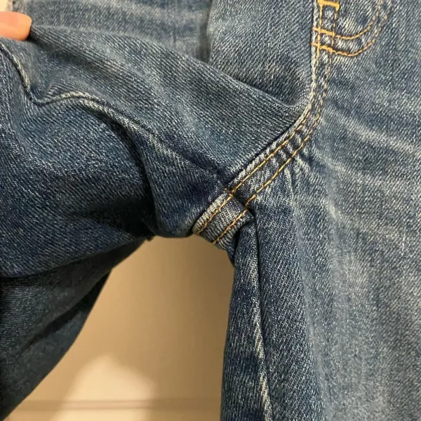 EUC | Old‎ Navy women’s ripped distressed medium wash denim overalls — size 2 - Image 5