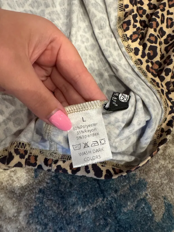 Cheetah top Brown Size L - Image 2