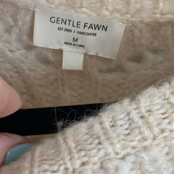 Gentle Fawn Cream Knit Sweater Women's size‎ medium - Image 2