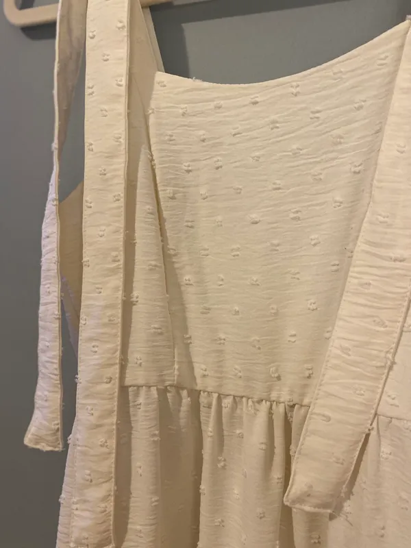 off white So brand maxi dress with tie straps - Image 2