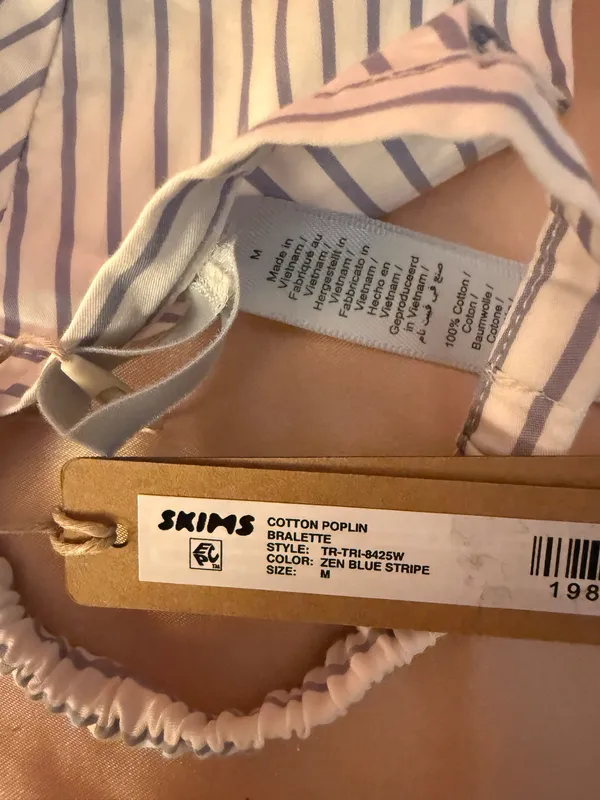 SKIMS Cotton Poplin Bralette  - Image 4