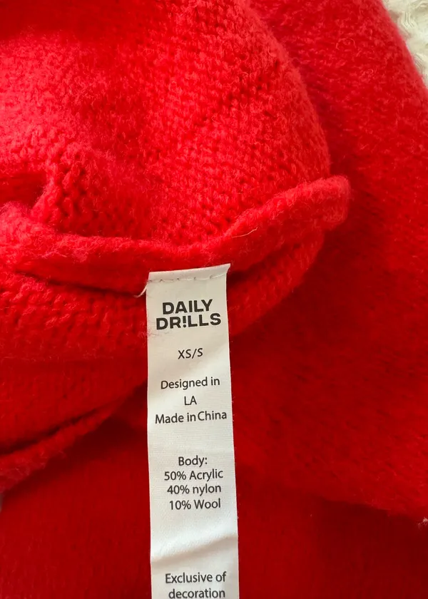 Daily Drills Heart Oversized Button Up Sweater XS/S - Image 3