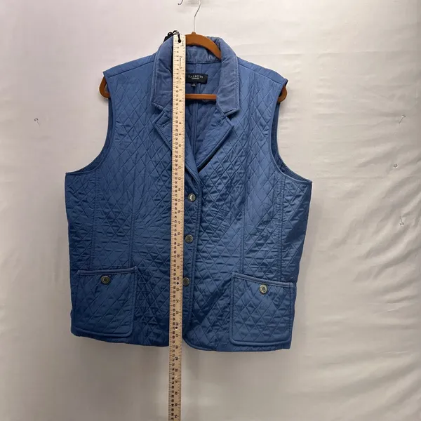 Talbots Womens Quilted Vest Size XL Teal Warm Cozy Chore Comfy‎ - Image 9