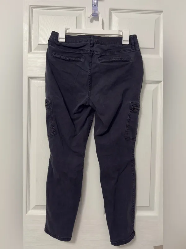 a.n.a Black Skinny Cargo Jeans with Zipper Pockets - Image 5