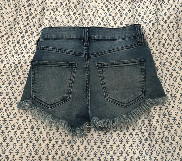 Pink Lily Nature Denim Jean Shorts - Image 3