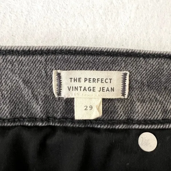 Madewell The Perfect Vintage Jean Gray Denim Jeans - Image 6