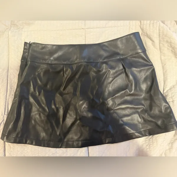 Garage Faux Leather Mini Skirt - Image 2