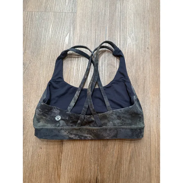 Lululemon Energy‎ Bra Camo Print Support Athletic Gym Workout Fitness Women 4 - Image 2