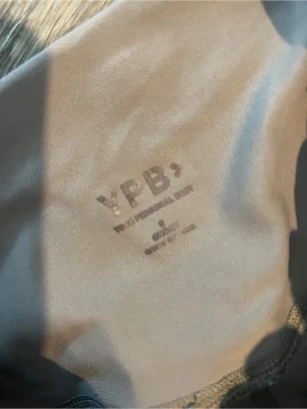 YPB High-Waist Light Taupe Leggings small short - Image 7