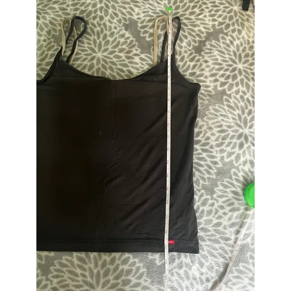Esprit Y2K Double Strap Cami Top Medium Brown Basic Tank Minimalist Neutral 90s - Image 7