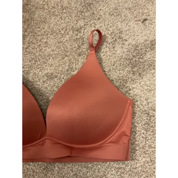 Soma Enbliss Luxe Plunge Bralette Wireless Comfort Bra in Mauve, L - Image 4