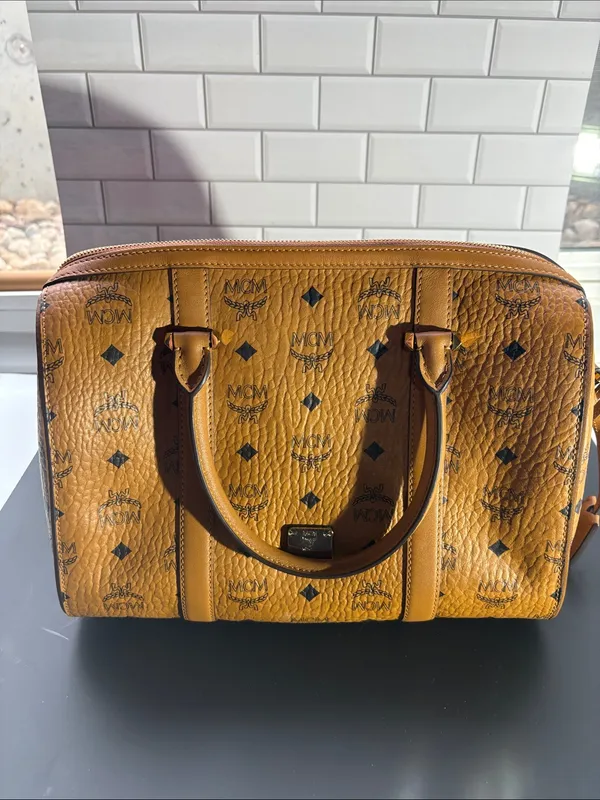 MCM Ella Boston Bag in Visetos - Pre-loved - Image 4