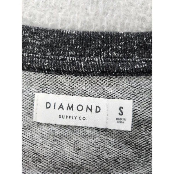 Diamond Supply Co. Women's Logo Shirt Top Black Speckle‎ Skateboarding Sz SMALL - Image 4
