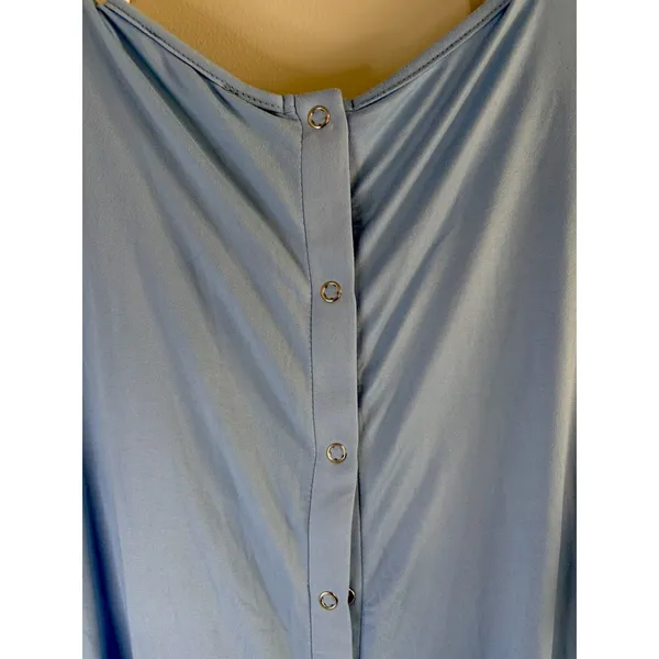 Ekouaer Button Back Dress‎ Athleisure Beach Coastal Chic Size L - Image 7