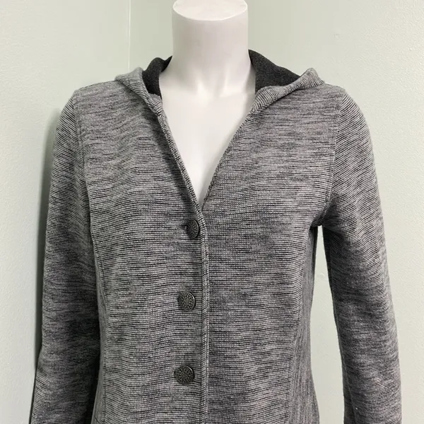 Kuhl Wool Blend Hooded Isla Long Fleece Jacket - Image 3