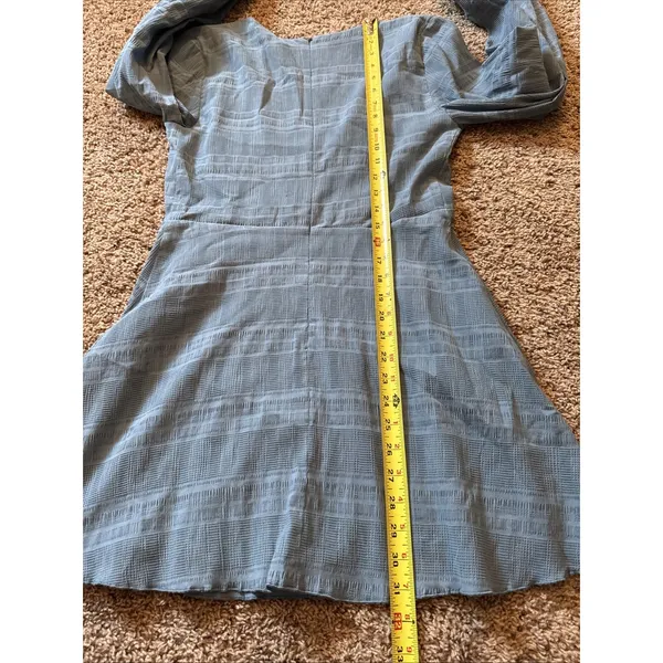Revolve Tularosa Ryland Mini Dress Dusty Blue Size Small Boho - Image 5