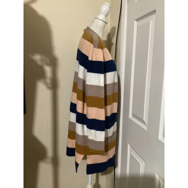 Madewell Kent Cardigan Sweater Womens Medium M Stripe Wool Alpaca Blend M3105 - Image 3
