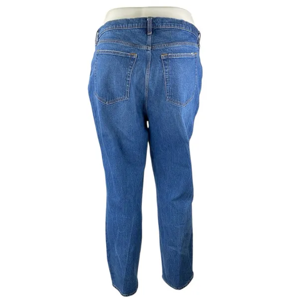 Abercrombie & Fitch The 90s Straight Women's Blue High Rise Denim Jeans Pants 35 - Image 2