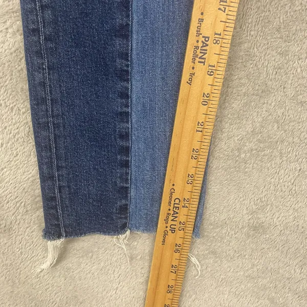 Madewell Jeans Womens 23 Cruiser Straight Blue Cotton Denim Medium Wash Crop - Image 4